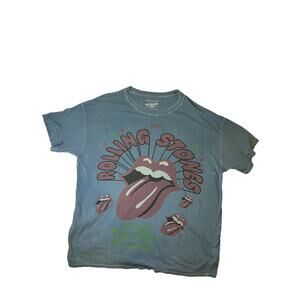American Eagle AE Band Tee Rolling Stones Blue Graphic T-Shirt Men’s M